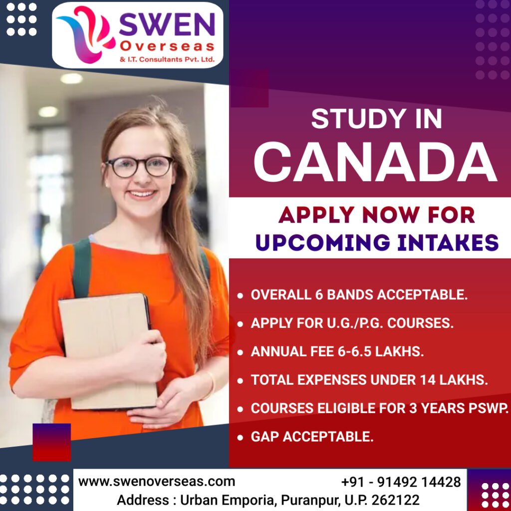apply study visa of canada with swen overseas